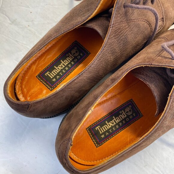 Timberland Mens Waterproof Derby - 96080 - Pebbled Brown Leather - Size 9.5 M main image 11